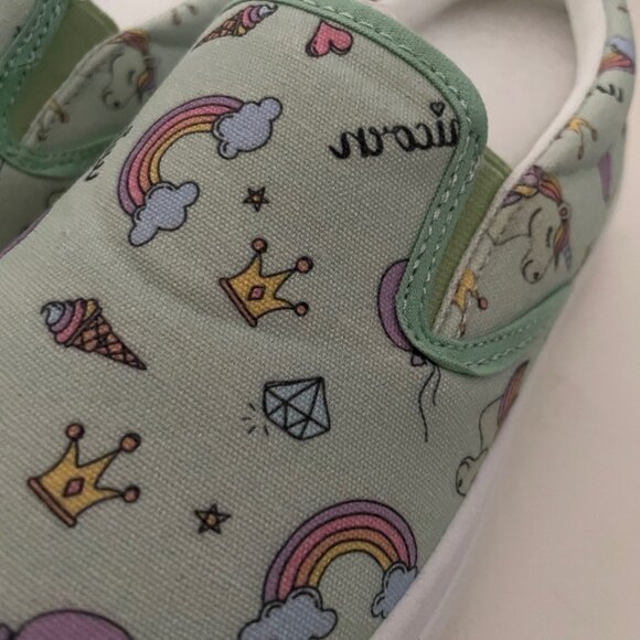 Unicorn Rainbow Slip-On Sneakers - Picture 3 of 12